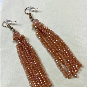 Fun Beaded Tassel Earrings NeverUsed Just Admired :)